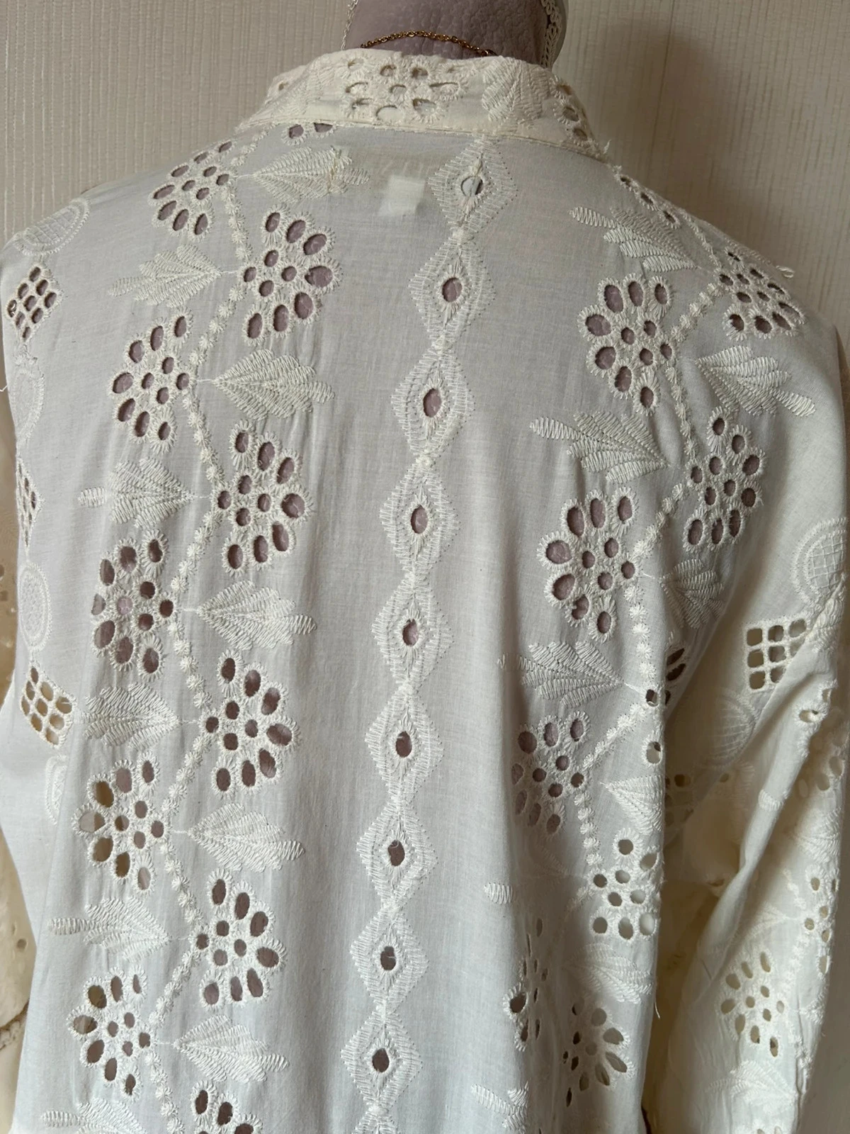 🌾🍃Cotton bohemian cottagecore romantic prairie embroidered dress S/M🌿💐 – photo 19